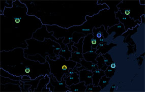JS基于高德地图定位城市闪烁特效